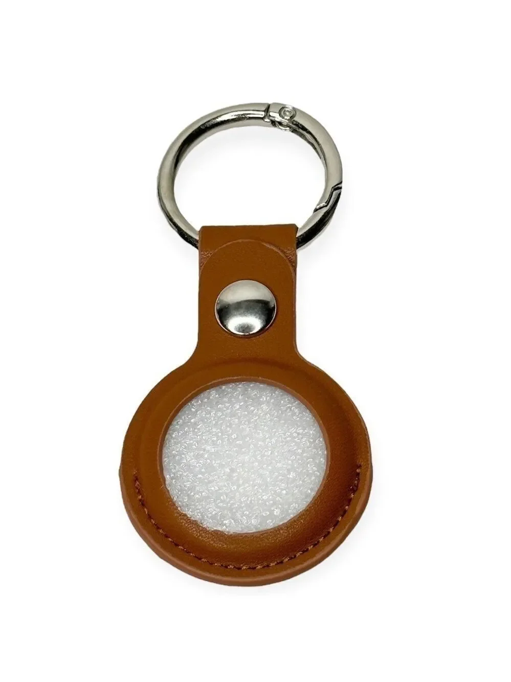 Leather Case For Apple AirTag with Keychain‎ Brown 1st Gen